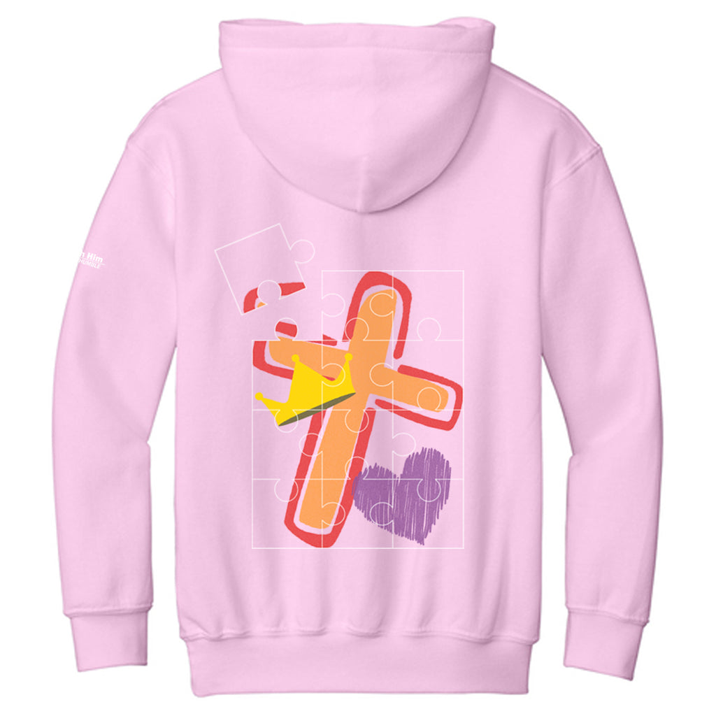 I love Jesus to pieces Youth Hoodie