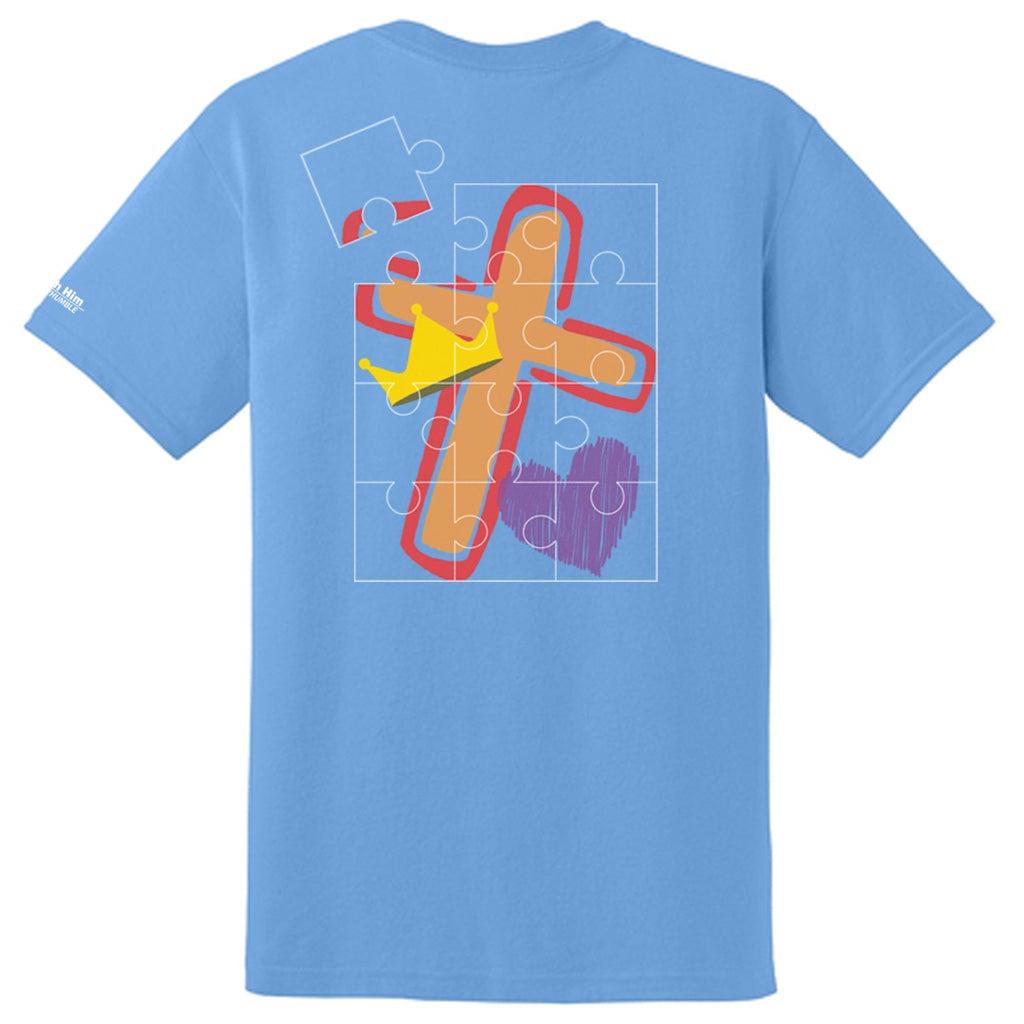I love Jesus to pieces Adult T-shirt