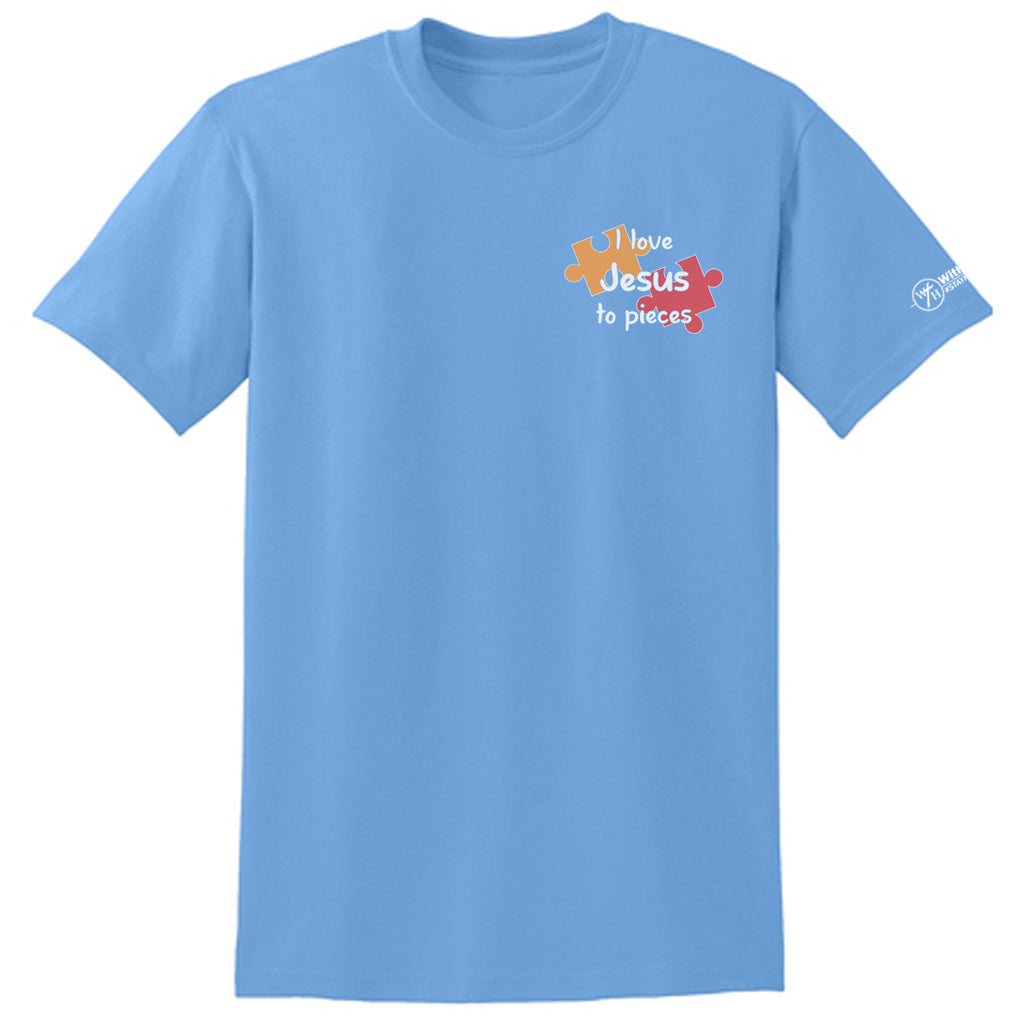 I love Jesus to pieces Adult T-shirt