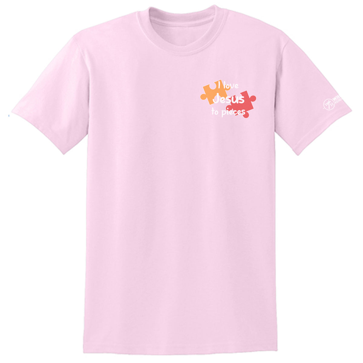 I love Jesus to pieces Adult T-shirt
