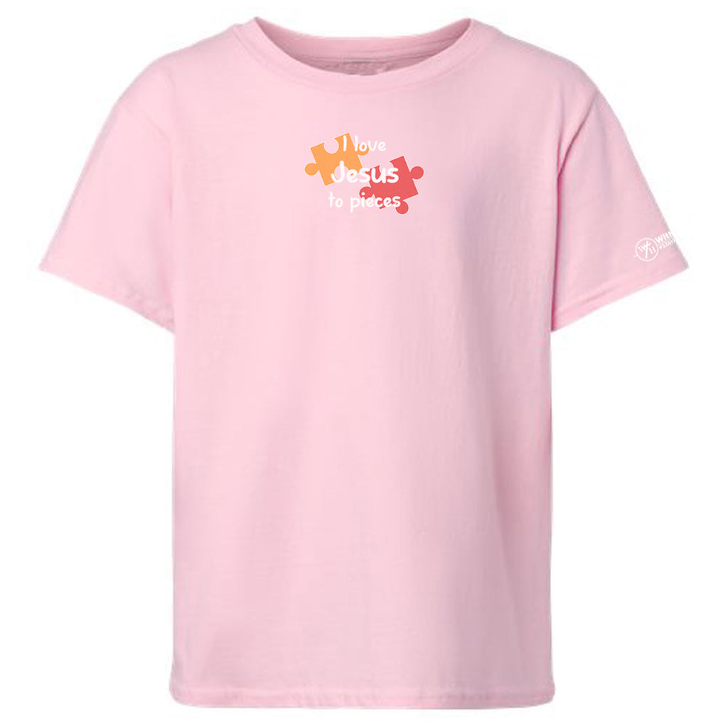 I love Jesus to pieces Youth T-shirt