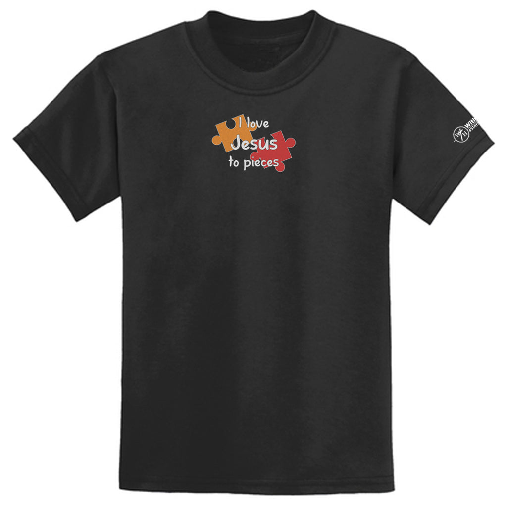 I love Jesus to pieces Youth T-shirt