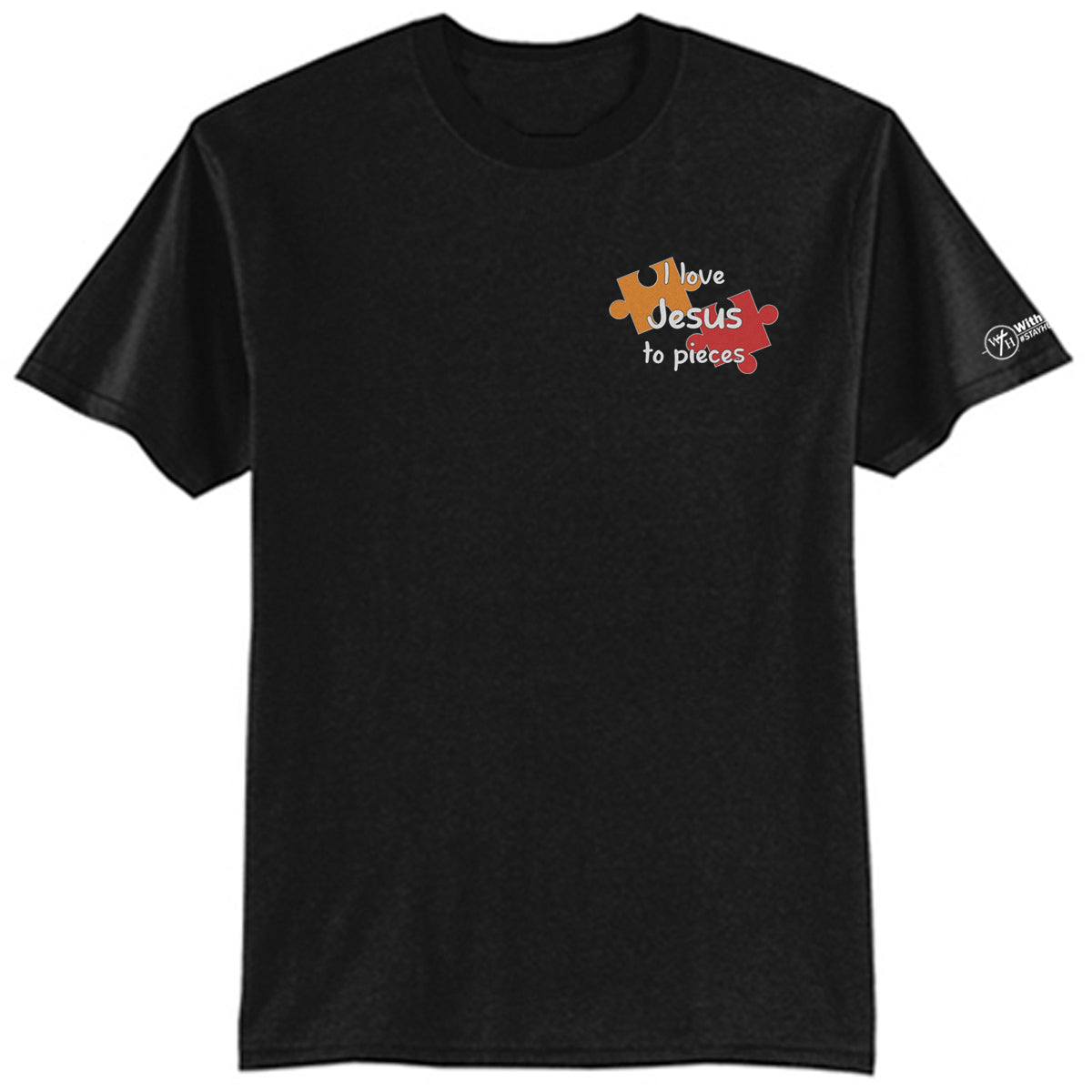 I love Jesus to pieces Adult T-shirt