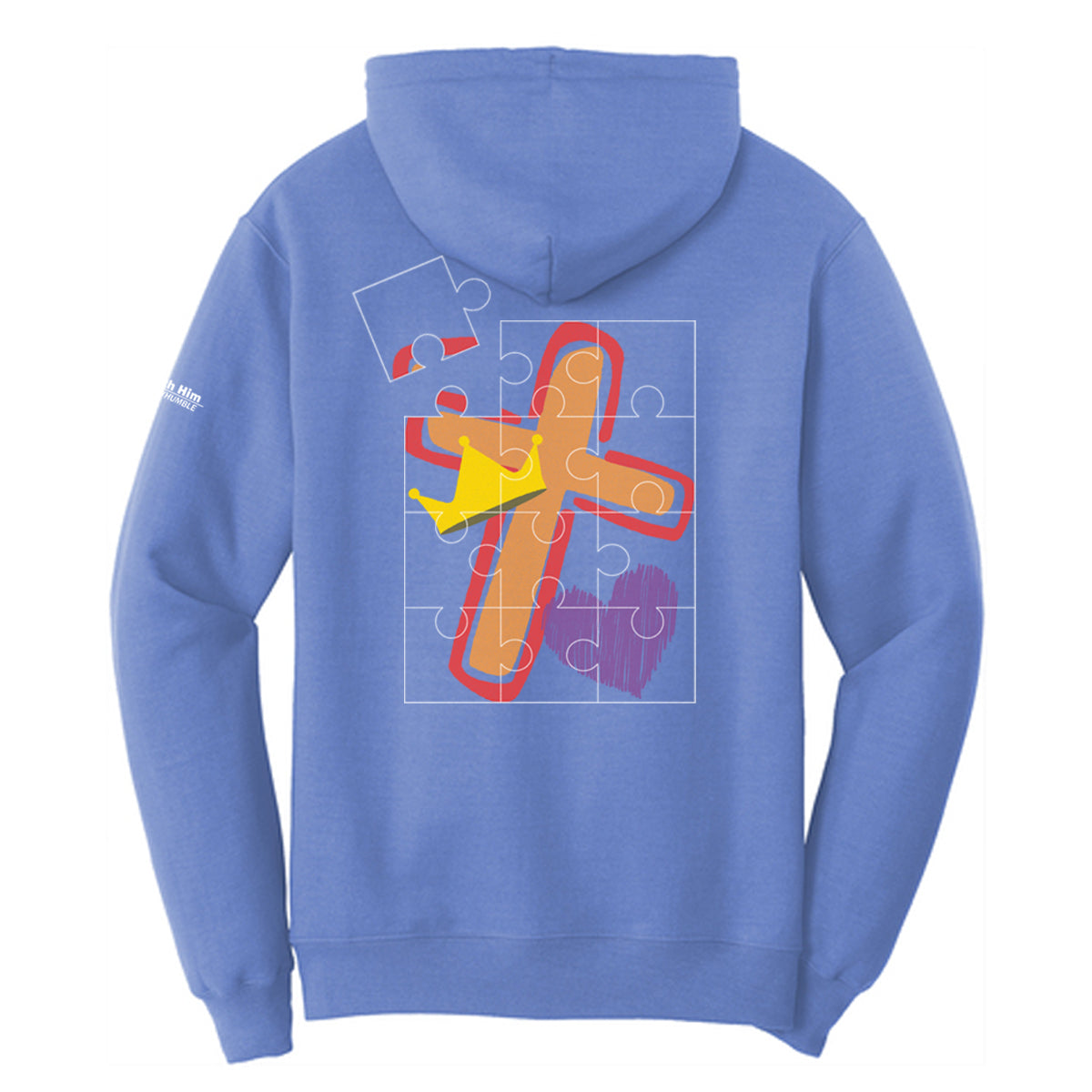 I love Jesus to pieces Adult Hoodie
