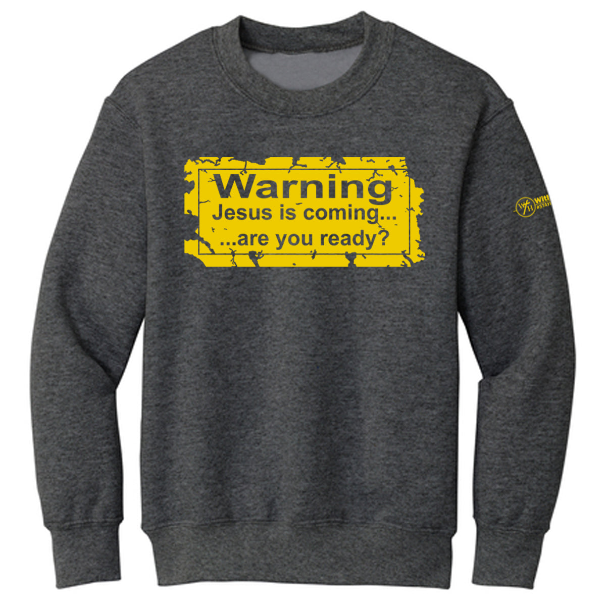 WARNING! Jesus is coming...are you ready? Youth Crewneck