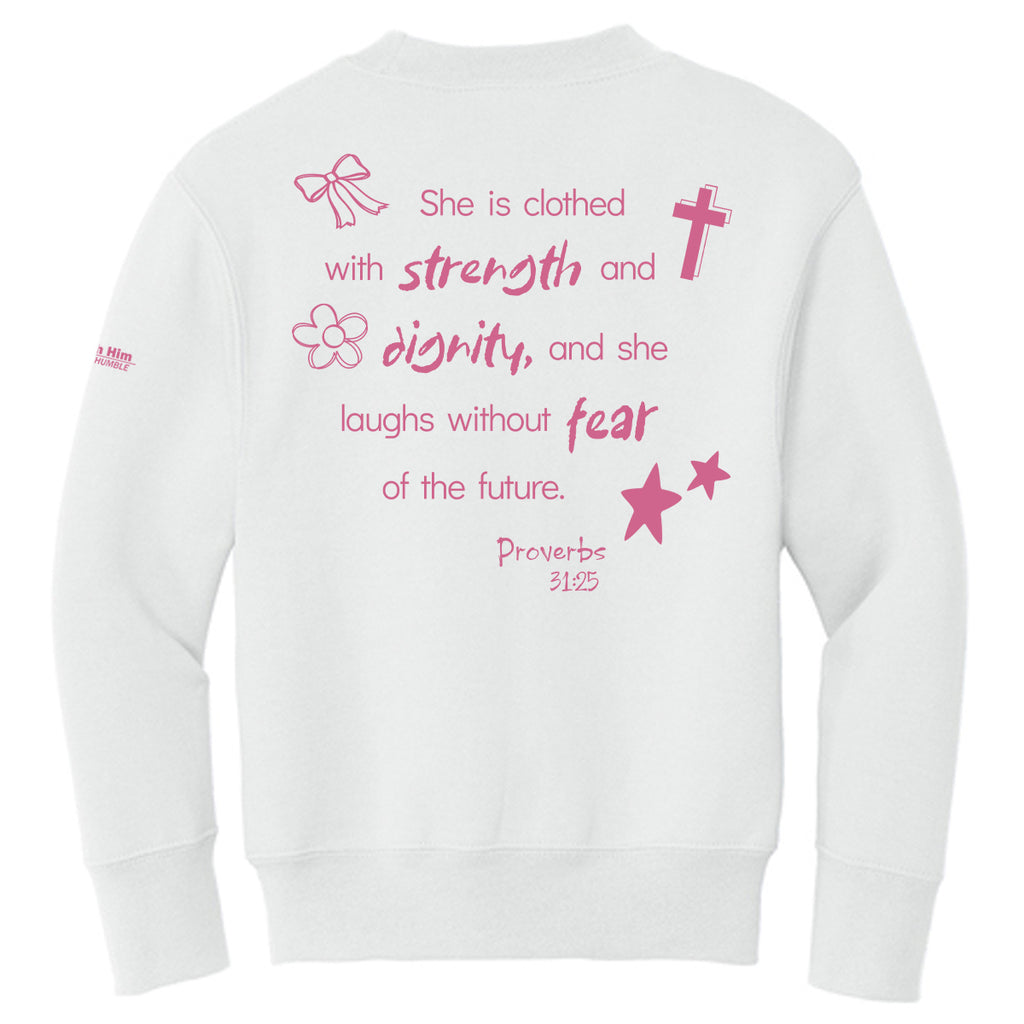 Proverbs 31:25 Youth Crewneck