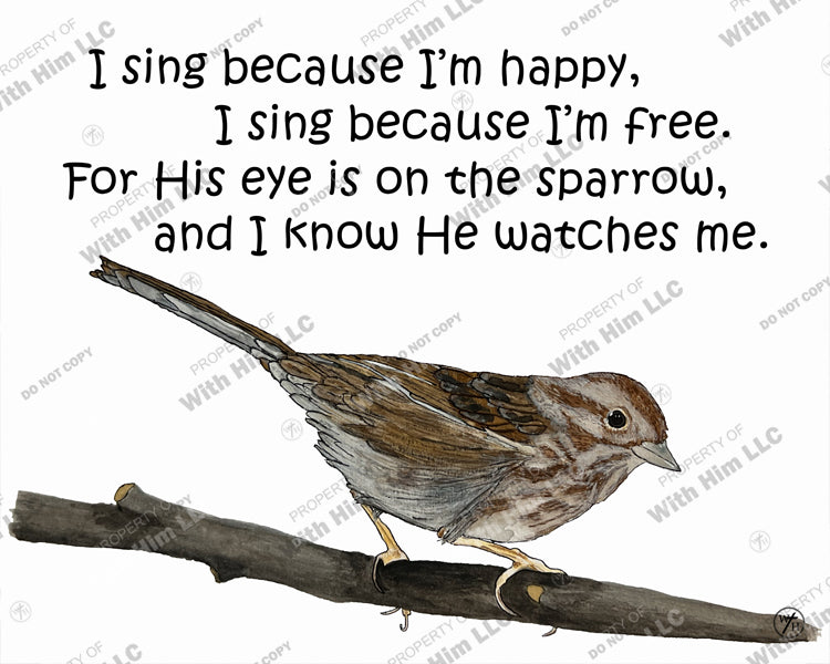 I sing because I'm happy, I sing because I'm free